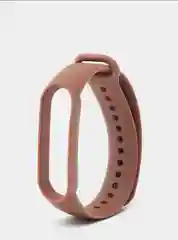 Коричневый ремешок силиконовый для фитнес браслета Xiaomi Mi Band 5 Mi Band 6 (Ми Банд 5 Ми Банд 6)