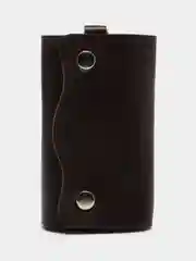 Шоколадный ключница, экокожа, 6 карабинов, 10 х 6 см