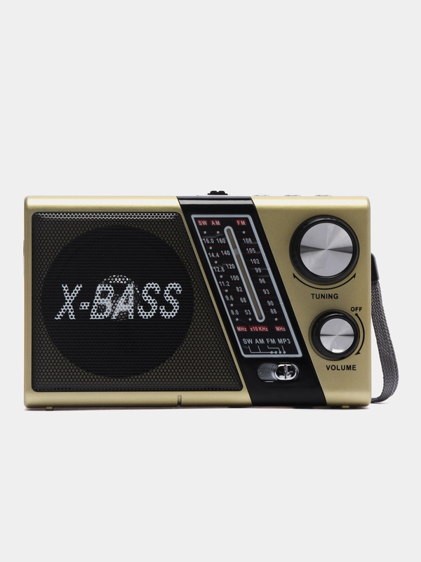 Радио с фонарем и mp3 плеером AM/FM, USB, SD 752