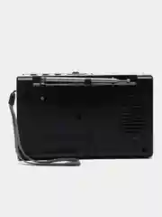 Черный радио с фонарем и mp3 плеером AM/FM, USB, SD 752