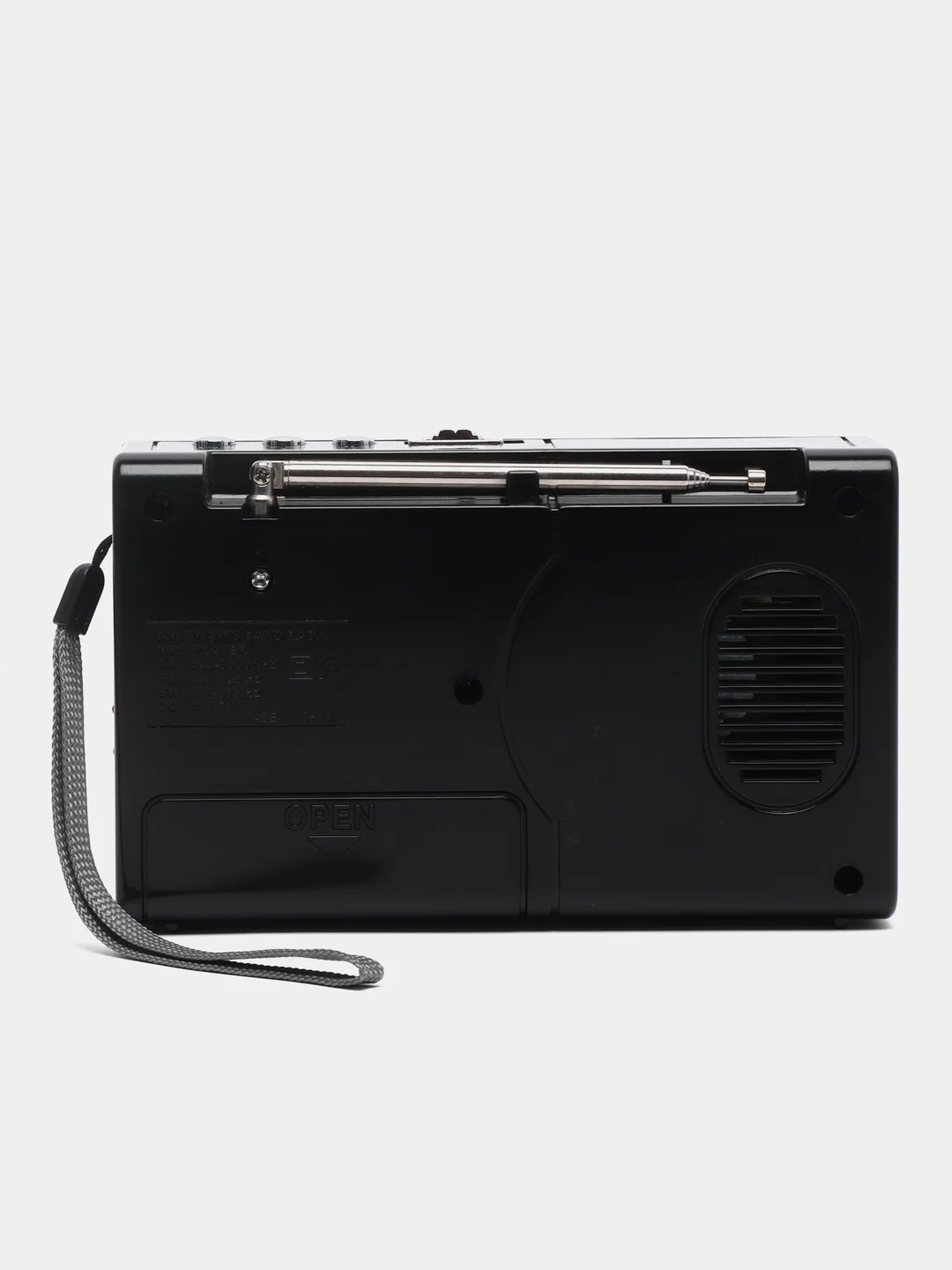 Красный радио с фонарем и mp3 плеером AM/FM, USB, SD 752