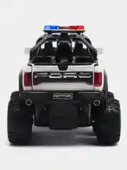 Белый машина металлическая полиция Форд Раптор (Ford Raptor), инерционная, с озвучкой, 21 см