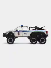 Белый машина металлическая полиция Форд Раптор (Ford Raptor), инерционная, с озвучкой, 21 см