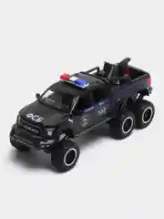 Угольный машина металлическая полиция Форд Раптор (Ford Raptor), инерционная, с озвучкой, 21 см