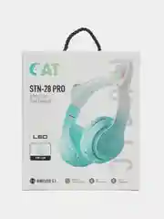 Бирюзовый наушники беспроводные STN-28 Pro, полноразмерные, с ушками