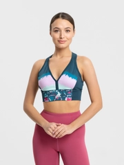 Топ-бра женский Adidas спортивный с принтом