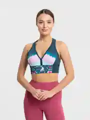 Топ-бра женский Adidas спортивный с принтом