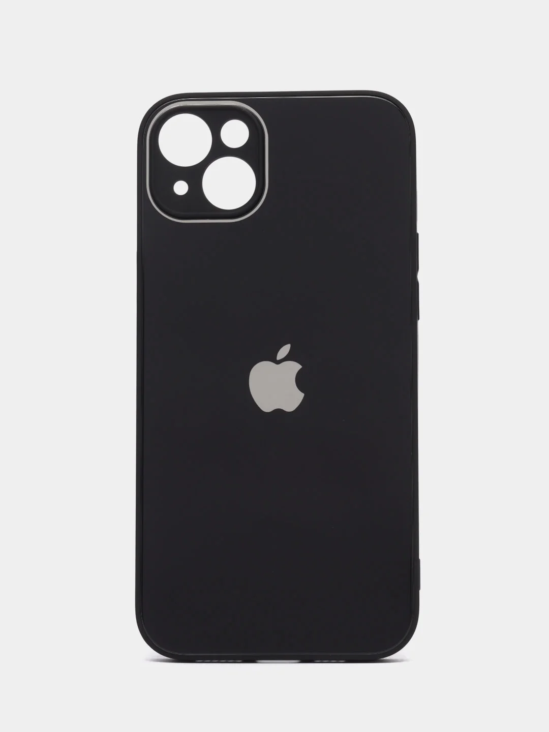 Фуксия чехол для iPhone (Айфон) 14, Pro, Plus, со стеклянной панелью