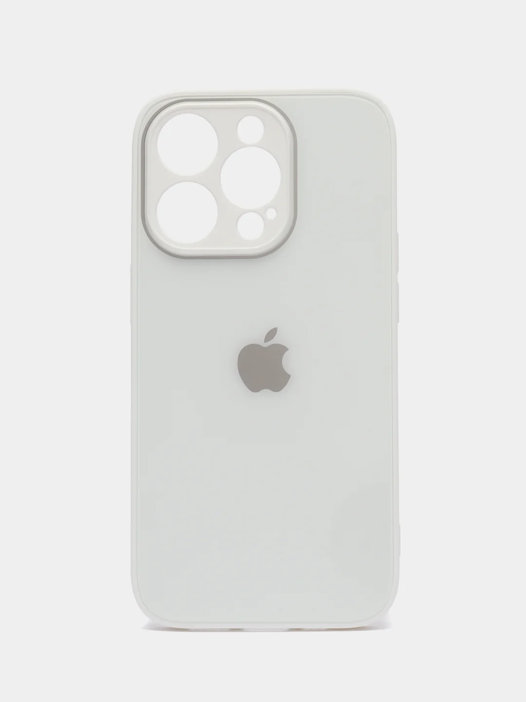 Лавандовый чехол для iPhone (Айфон) 14, Pro, Plus, со стеклянной панелью