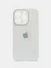 Лавандовый чехол для iPhone (Айфон) 14, Pro, Plus, со стеклянной панелью