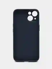 Индиго чехол для iPhone (Айфон) 14, Pro, Plus, со стеклянной панелью