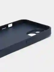 Индиго чехол для iPhone (Айфон) 14, Pro, Plus, со стеклянной панелью