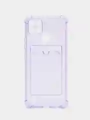 Лавандовый чехол Realme C21Y Realme C25Y Реалми С21у С25у с карманом для карт, прозрачный