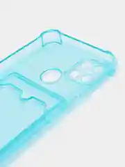 Лазурный чехол Realme C21Y Realme C25Y Реалми С21у С25у с карманом для карт, прозрачный