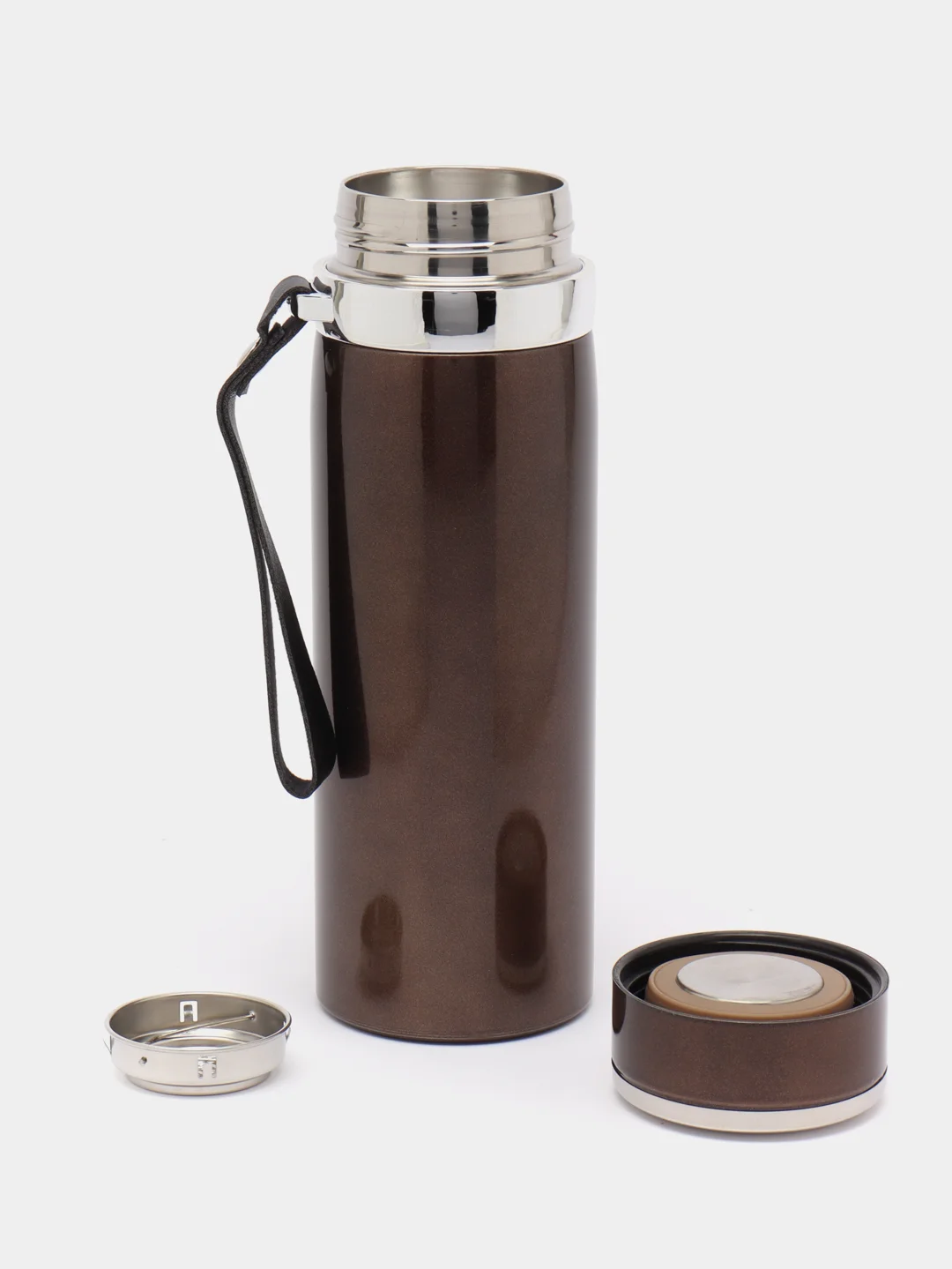 Коричневый термос Vacuum Bottle Sport