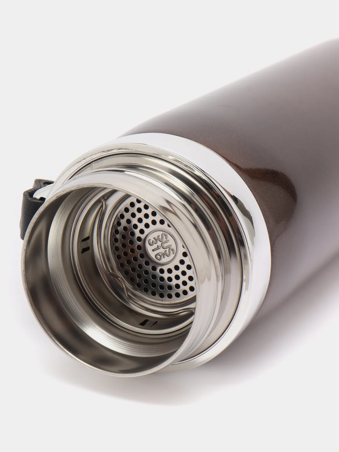 Коричневый термос Vacuum Bottle Sport