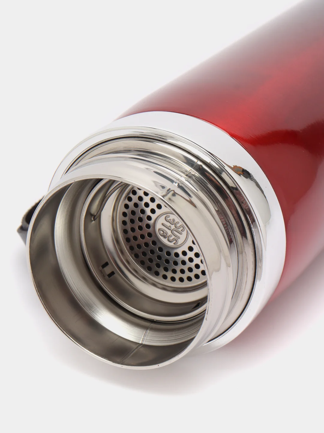 Вишнёвый термос Vacuum Bottle Sport
