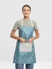 Бирюзовый фартук водонепроницаемый кухонный , фартук для кухни. Фартук грязеотталкивающий
