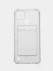 Прозрачный чехол Realme C21Y Realme C25Y Реалми С21у С25у с карманом для карт, прозрачный