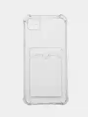 Прозрачный силиконовый чехол Xiaomi Redmi 9C 10A Сяоми Редми 9С 10А, с карманом для карт, прозрачный