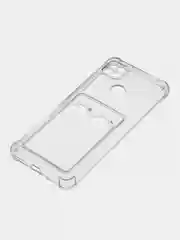 Прозрачный силиконовый чехол Xiaomi Redmi 9C 10A Сяоми Редми 9С 10А, с карманом для карт, прозрачный