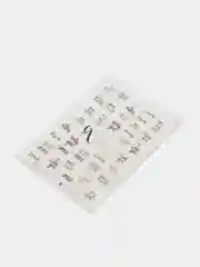 Черный слайдер наклейки для дизайна ногтей и маникюра