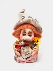 Коралловый меланж игрушка "Домовенок"