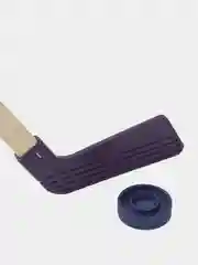 Фиолетовый детский хоккейный набор клюшек, 2 клюшки, 2 шайбы