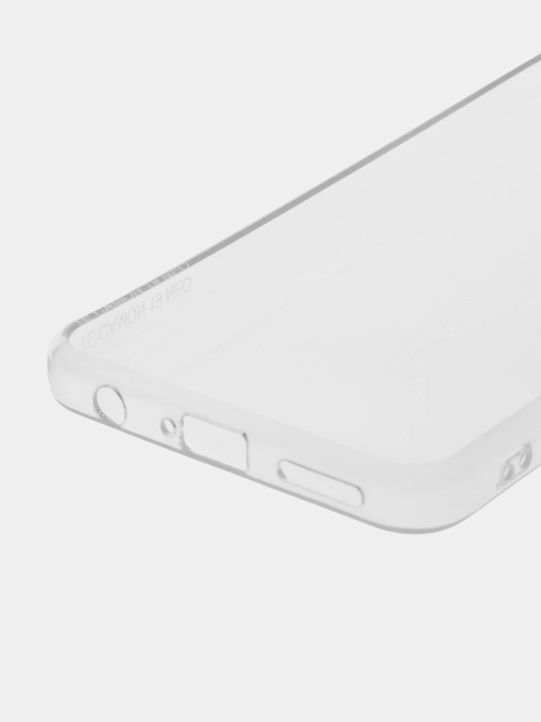 Чехол Tecno Camon 19 Neo (Техно Камон 19 Нео), прозрачный и черный с защитой камеры
