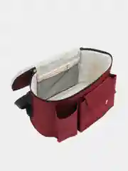 Бордовый подвесная сумка мамы для детской коляски