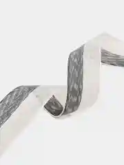 Черный лента декоративная "Двухцветная", 2,5 см*30
