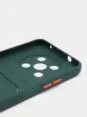 Тёмно-зелёный чехол HUAWEI NOVA Y90 с защитой камеры и карманом для пластиковой карты