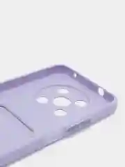 Лавандовый чехол HUAWEI NOVA Y90 с защитой камеры и карманом для пластиковой карты