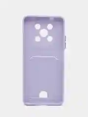 Лавандовый чехол HUAWEI NOVA Y90 с защитой камеры и карманом для пластиковой карты