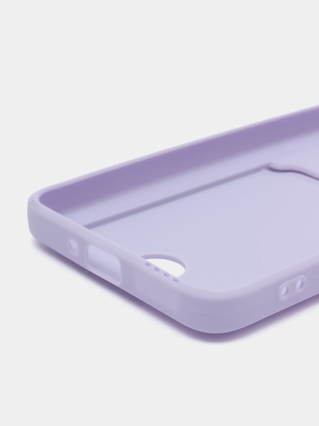 Лавандовый чехол HUAWEI NOVA Y90 с защитой камеры и карманом для пластиковой карты
