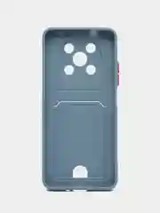 Серый чехол HUAWEI NOVA Y90 с защитой камеры и карманом для пластиковой карты