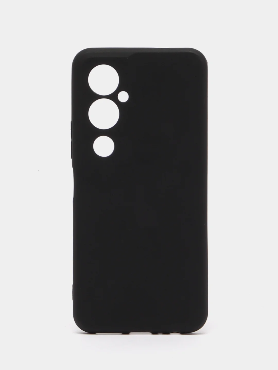 Черный чехол для Tecno Pova 4 Pro силиконовый, цветной, матовый