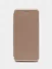 Светло-коричневый чехол книжка INFINIX HOT 12 PRO