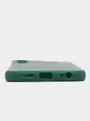 Тёмно-зелёный чехол Tecno Pova 4 силиконовый, цветной, матовый