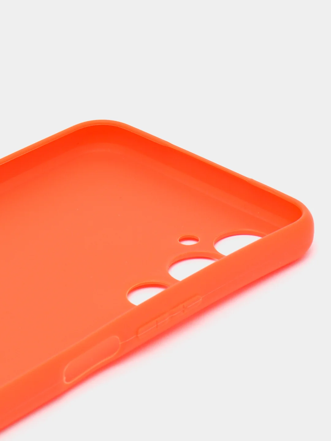 Оранжевый чехол Tecno Pova 4 силиконовый, цветной, матовый
