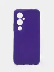 Фиолетовый чехол для Tecno Pova 4 Pro силиконовый, цветной, матовый