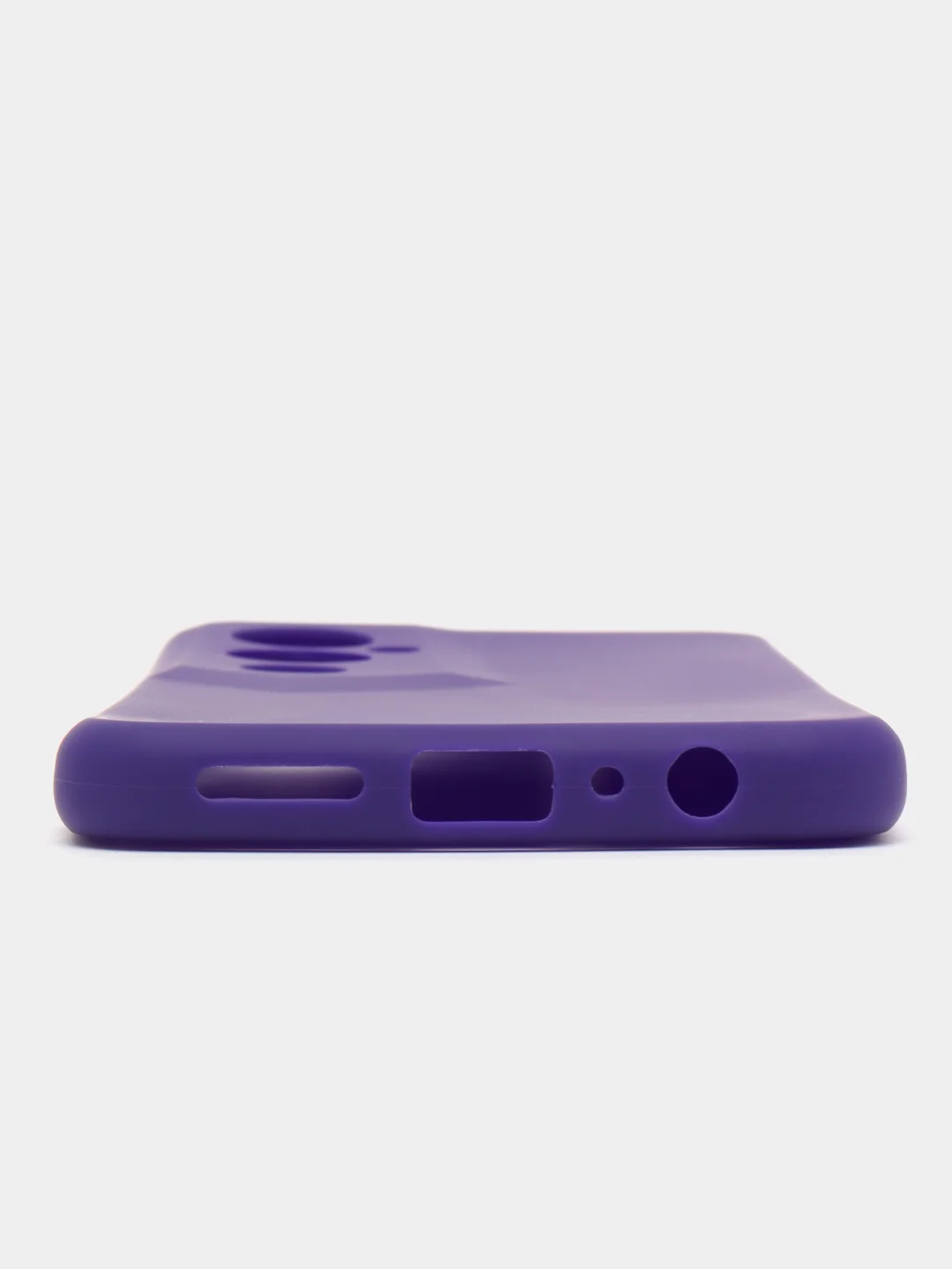 Фиолетовый чехол для Tecno Pova 4 Pro силиконовый, цветной, матовый
