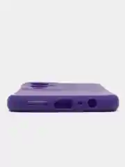 Фиолетовый чехол для Tecno Pova 4 Pro силиконовый, цветной, матовый