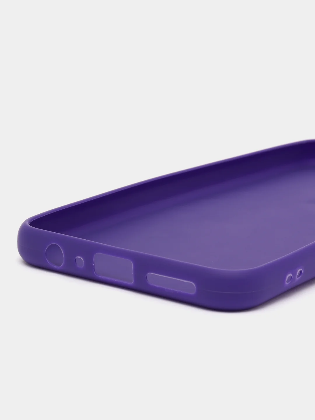 Фиолетовый чехол для Tecno Pova 4 Pro силиконовый, цветной, матовый