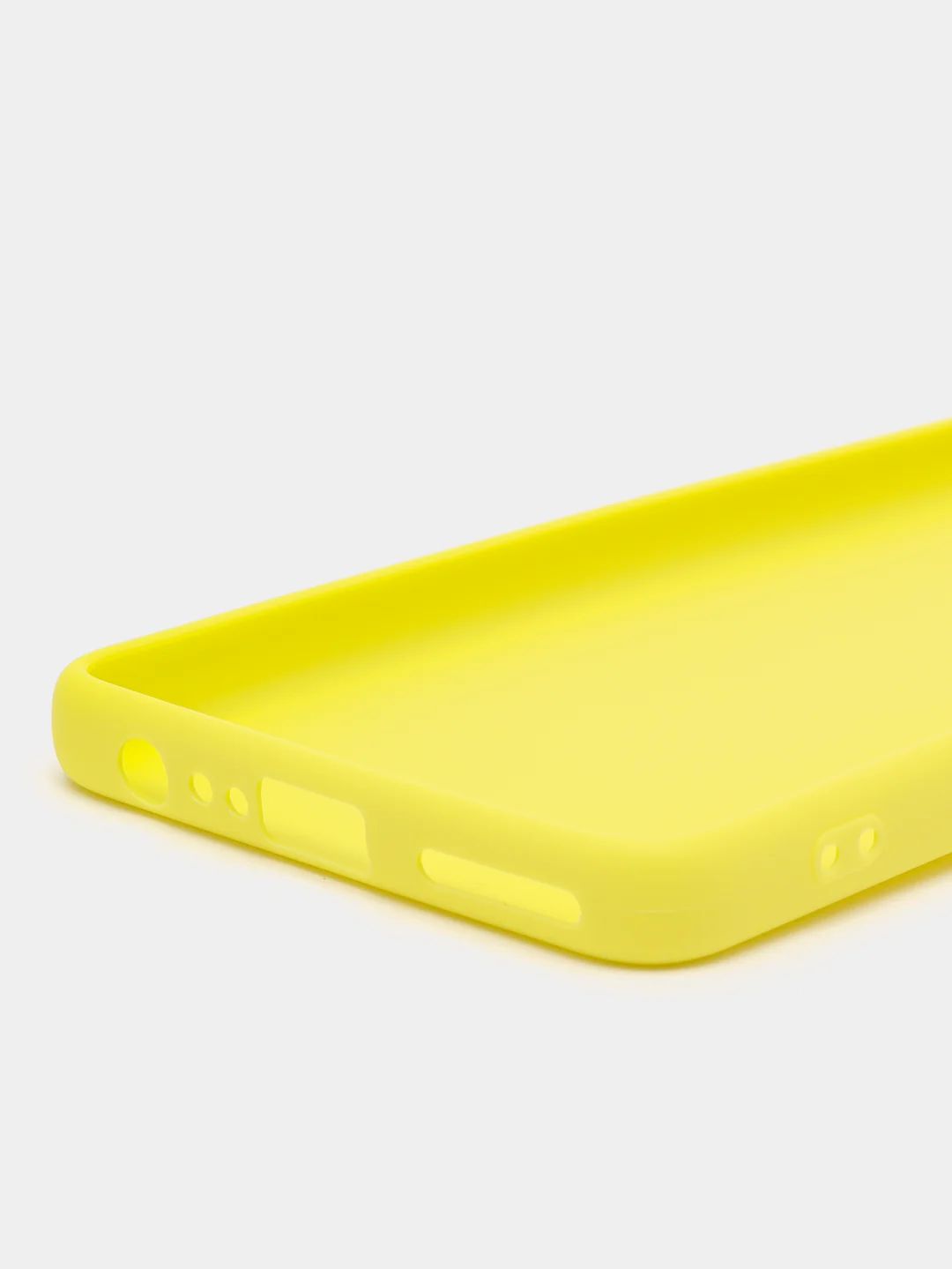 Желтый чехол Tecno Camon 19/19 Pro 4G силиконовый, цветной, матовый
