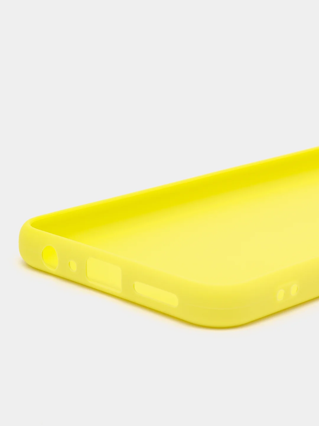 Желтый чехол для Tecno Pova 4 Pro силиконовый, цветной, матовый