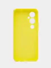 Желтый чехол для Tecno Pova 4 Pro силиконовый, цветной, матовый
