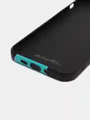 Тёмно-бирюзовый светящийся чехол-накладка LUXO для iPhone 12 с флуоресцентным рисунком KAWS