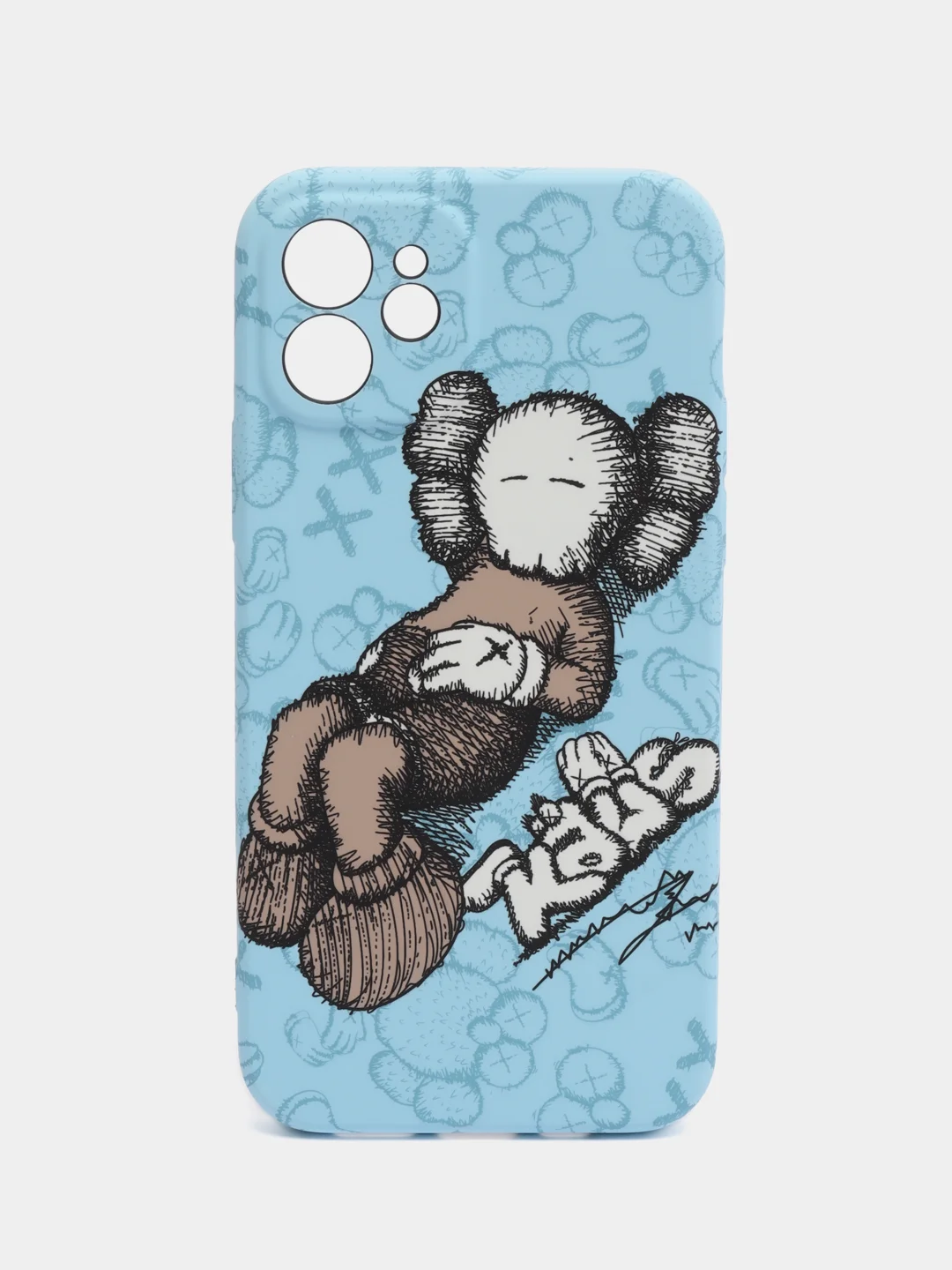 Ледяной светящийся чехол-накладка LUXO для iPhone 12 с флуоресцентным рисунком KAWS