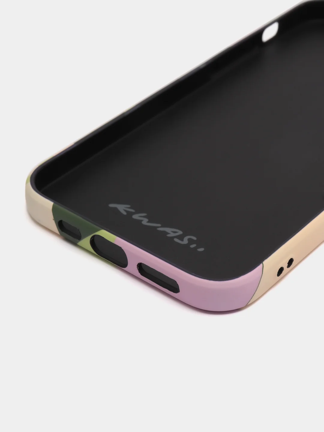 Хаки светящийся чехол-накладка LUXO для iPhone 12 с флуоресцентным рисунком KAWS